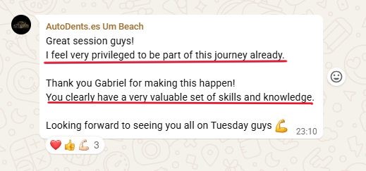 AutoDents: I feel very privileged to be part of this journey — you clearly have a valuable set of skills and knowledge.