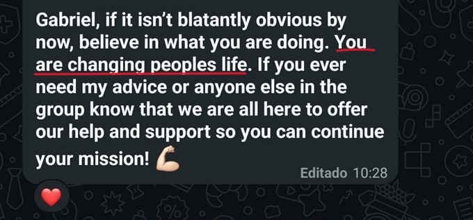 Vegard: if it isn’t blatantly obvious by now, believe in what you’re doing — you are changing people’s lives. We’re all here to support your mission.